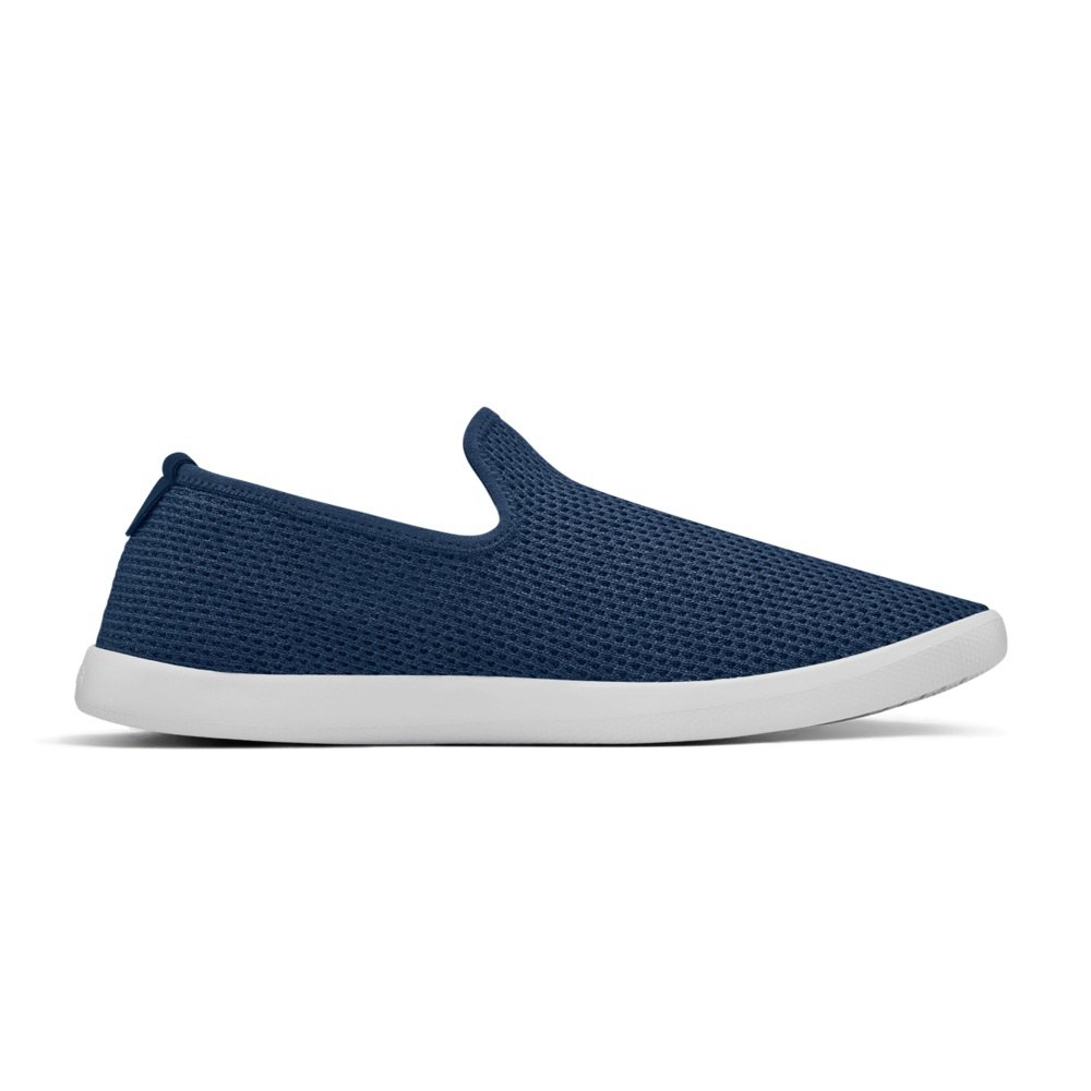 Allbirds Men\'s Tree Loungers - Slip-Ons Navy - VZS492073